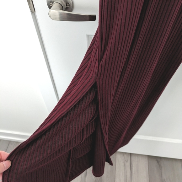Forever21 Maroon Bodycon Rib Dress - Picture 5 of 6
